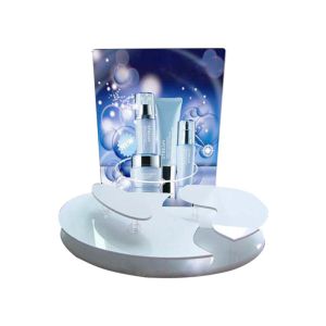 China Custom Acrylic Cosmetic Display Stands for Skincare Products in Malls and Supermarkets factory