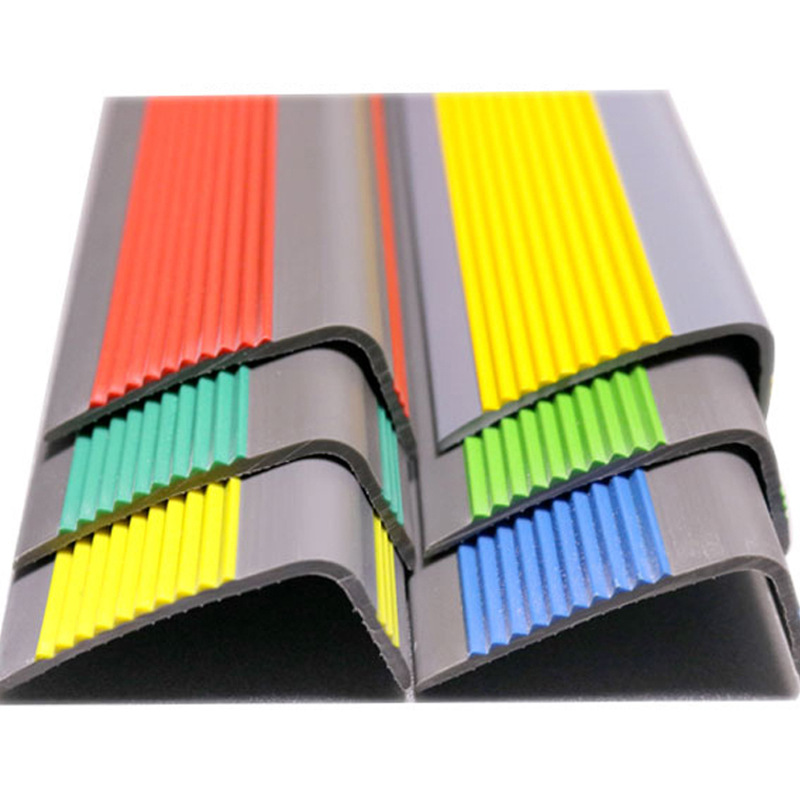 Stair Safety Guaranteed With L Shape PVC Non Slip Rubber Stair Nosing Edge Trim Strips