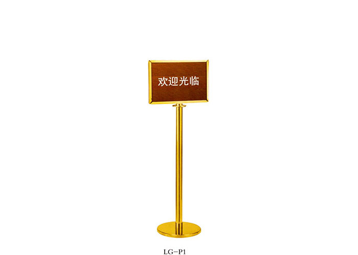 Stainless Steel Railing Stand Silver/Golden Crowd Control Stanchion with Tabby Retractable Belt Rust-Resistant