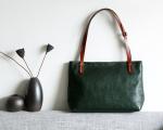 Authentic Handbags Tan Leather Tote Bag