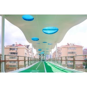 Prefabricated Steel Structure Pedestrian Overpass H Beam I Beam Customizable