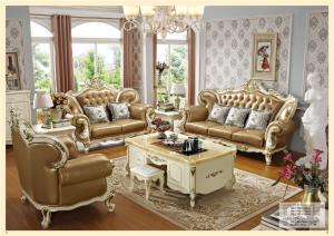 China Leather Design Living Room Funiture Sofa Home factory