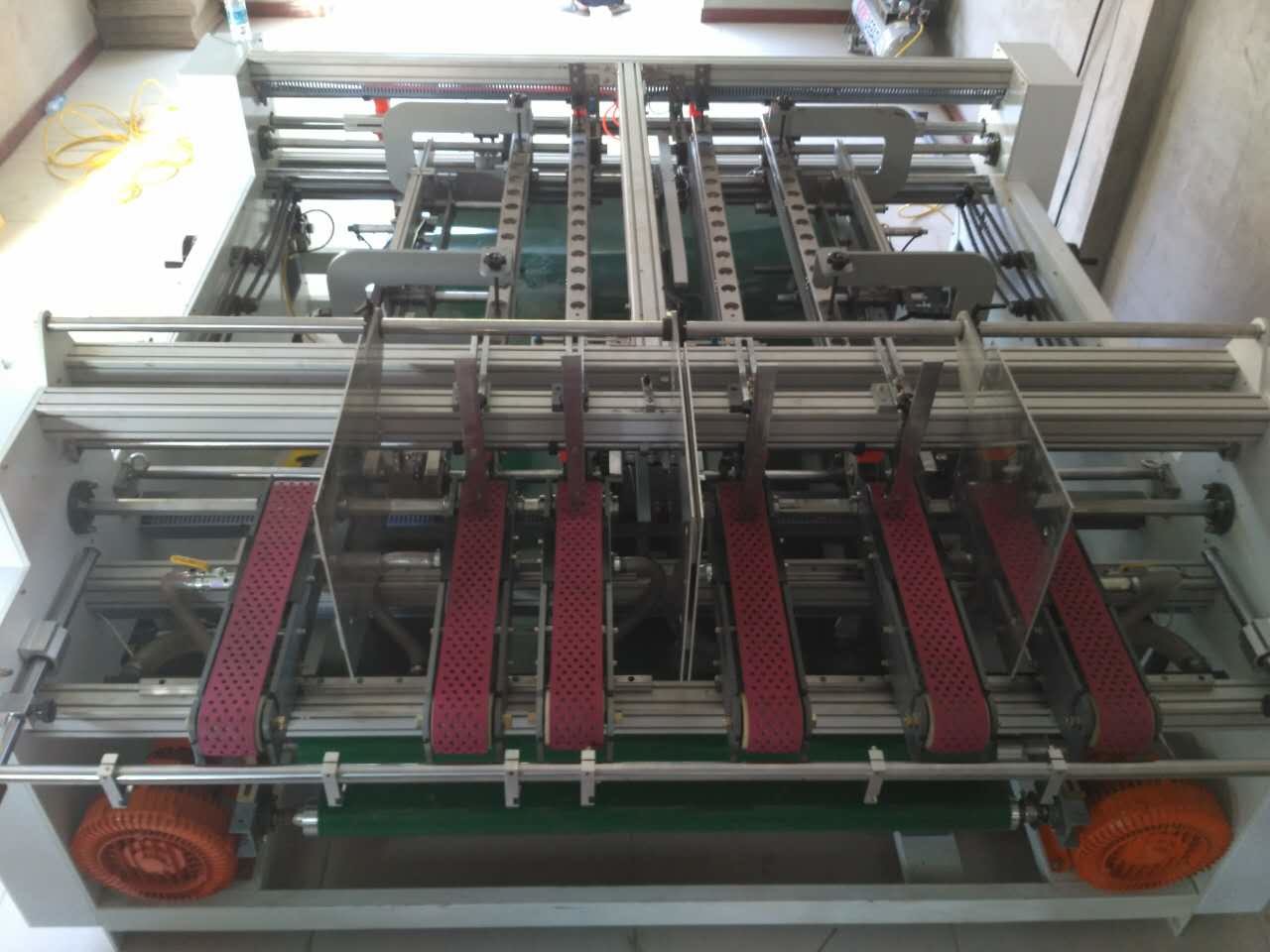 China Paperboard Packing Carton Folder Gluer machine , Semi Auto Folder Gluer on sale