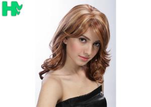 China Wig Long Curly Hair Gradient Color Synthetic Ombre Wigs factory