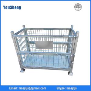 China Foldable Material Steel Wire Mesh Pallet Box factory