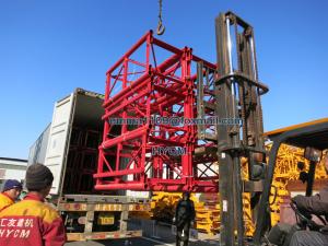 China SC Construction Elevator Spare Parts 650mm Mast Section Painting Type factory