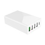 5 Ports USB C PD Chargers 60W QC3.0 For iPhone 11 Pro Xiaomi