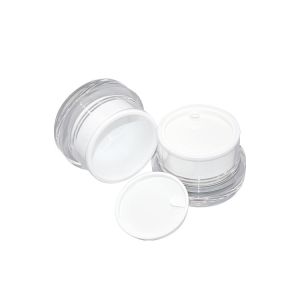 Recyclable Material Face Cream Jar Full Electroplating Process 50g