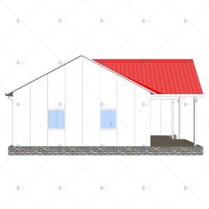 China Heya-2B09-A China 2 room sandwich panel house materials cheap home in Kenya factory