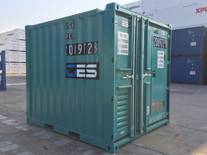 Offshore Small Shipping Containers With Man Door DNV Standard 10 Foot Steel Floor