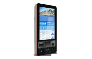 China Wall Mounted Self Ordering Kiosk 32 Inch Bank Card Reader For Restaurant factory