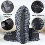 Black Non-Woven Fabric Breathable PE Cloth Slip Resistant Disposable Boot Shoes