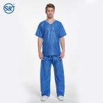 Hospital Breathable 3-layer Scrub Suits SMS Material Scrub Suites