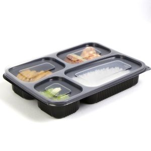 China Four Compartment Disposable Plastic Cake Containers on sale