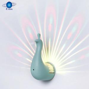 China 5V Peacock Projection Light Color Change Rechargeable Led Wall Light Indoor factory