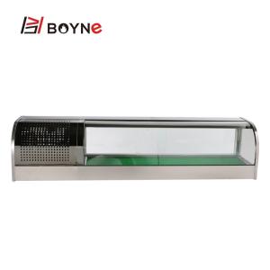 China 340KW Cake Display Case Single Or Double Layers Sushi Fridge Cabinet factory