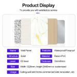Bamboo Charcoal Wood Veneer PVC Marble Wall Panel 1220 * 2440mm Indoor