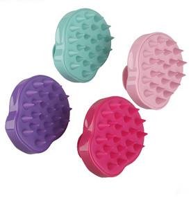 China Silicone Pet Cleaning Brush Massage Pet Bath Grooming Plastic Material factory