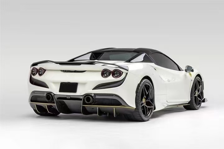F8 Ferrari Carbon Car Body Kit VOS Style PP Carbon Fiber Lip Spoiler Hood Body Kit