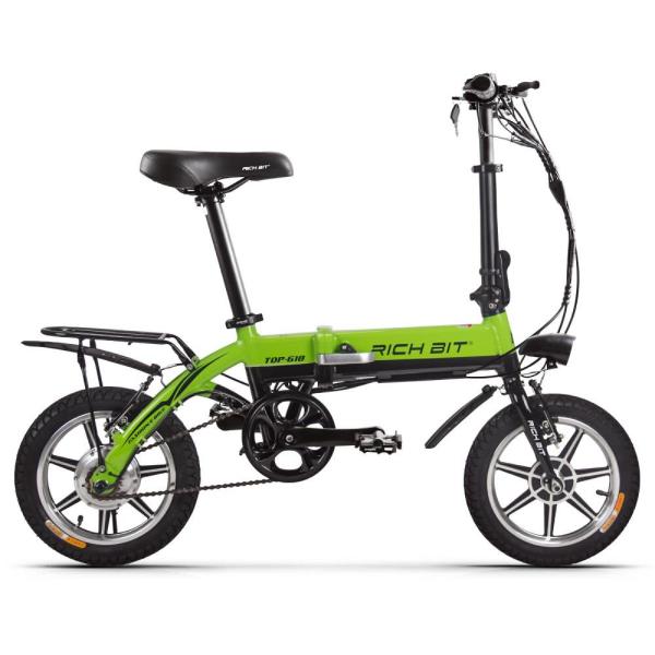 Small Wheel Electric Folding Bike Lightweight 250w Aluminum Frame Rich Bit Rt