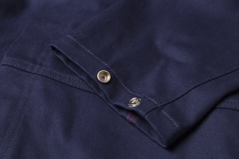 2 Way Brass Zipper Fire Retardant Workwear , 350gsm Flame Proof Overalls