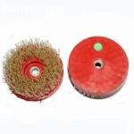Resin Bonded Round Diamond Brush 4" 5" Size Stable Quality For Stone