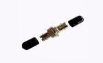 Black Metal ST Fiber Optic Adapter With Singlemode