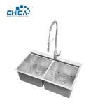 Stainless Steel Kitchen Sink Handmade Kitchen Sink Topmount Kitchen Sink Double