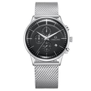 China Stainless Steel Mens Quartz Watch One Year Guarantee CE ROHS SGS Approved factory
