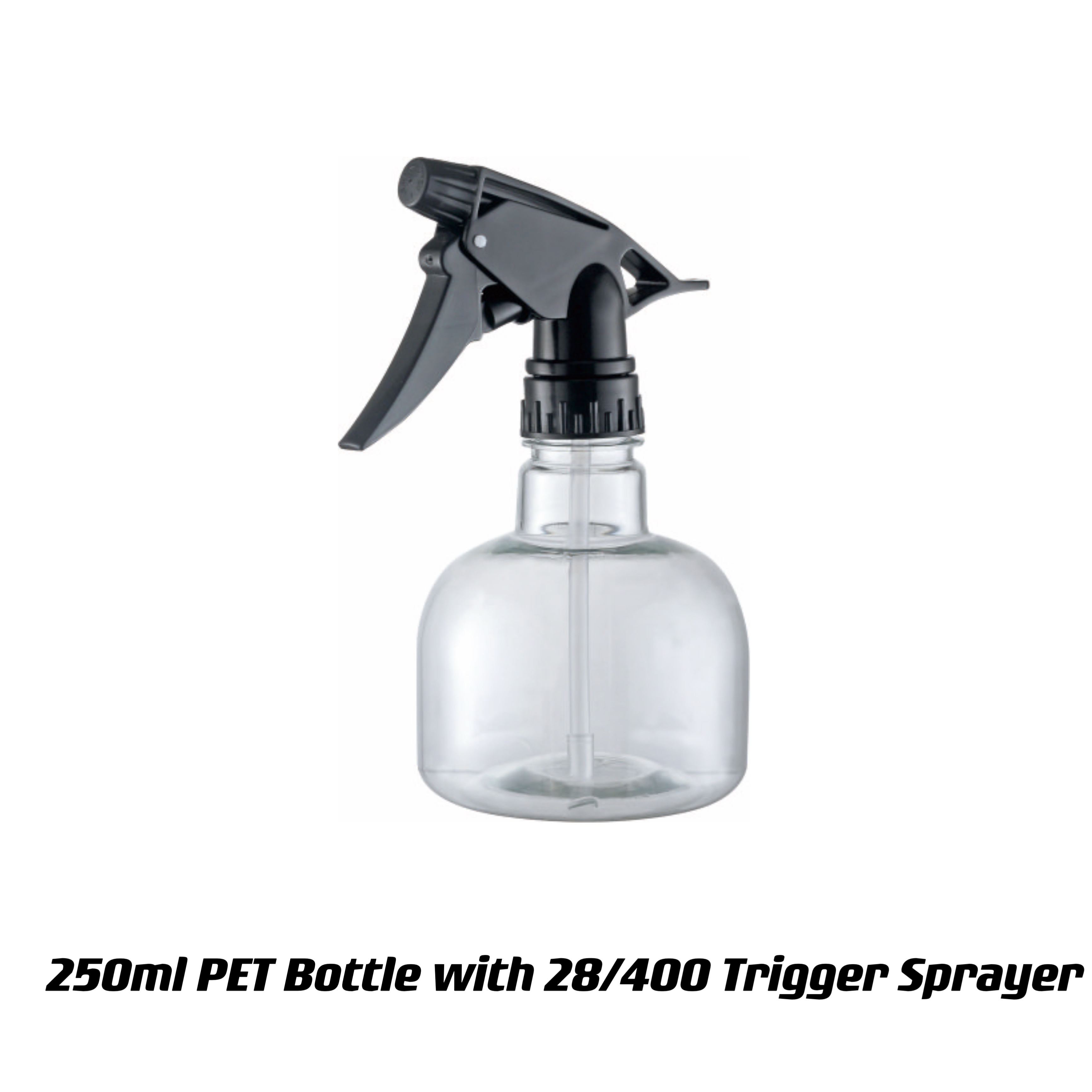 Disinfectant 250ml Plastic PET Bottle with Liquid Sprayer and Customized Pump