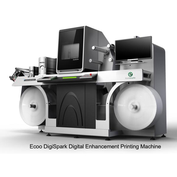 China Digital Web Label Varnish Braille Printing Machine 330mm DigiSpark factory