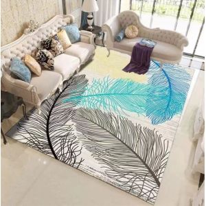 North Simple Style Geometric abstraction Living Room Floor Carpets