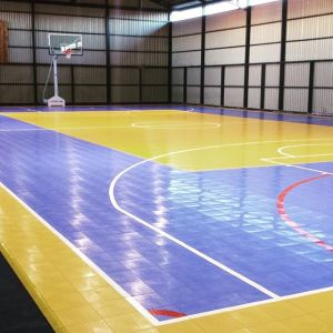 15mm Thickness Smooth PP Tiles Floor Long Lasting Sports Flooring Solution