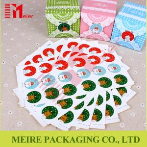 China Christmas Snowman Santa Claus Decoration Label Paper Self-adhesive Sticker factory