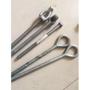 Galvanized Oval Eye Bolts 3/4 transmission line hardware