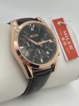 Sleek And Stylish Black Dial Quartz Light Watch Water Resistance Womens Luxury