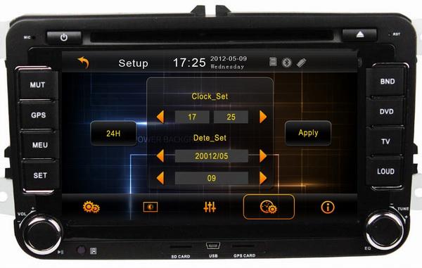 ouchuangbo car dvd navigation for Volkswagen Golf 5 with DVD MP4 media player