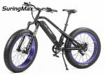 27.5 Inch Electric Fat Tire Mountain Bike 1000w 48v With BAFANG Middle Motor