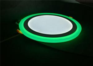 China IP40 Round 24W Double Color Led Panel Recessed Indoor Ceiling Down Light factory