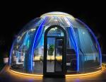 UV Resistant Transparent PC Bubble House Waterproof Geodesic Dome Tent for