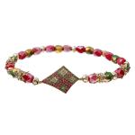Leopard Zircon Connector Fort Beads Bracelet Christmas Matched