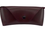 Rust Red Personalised Leather Glasses Case , Leather Sunglasses Pouch