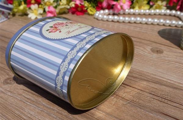 0.23mm Thickness Gift Oval Tin Box Custom Logo Print For Candy / Coffee