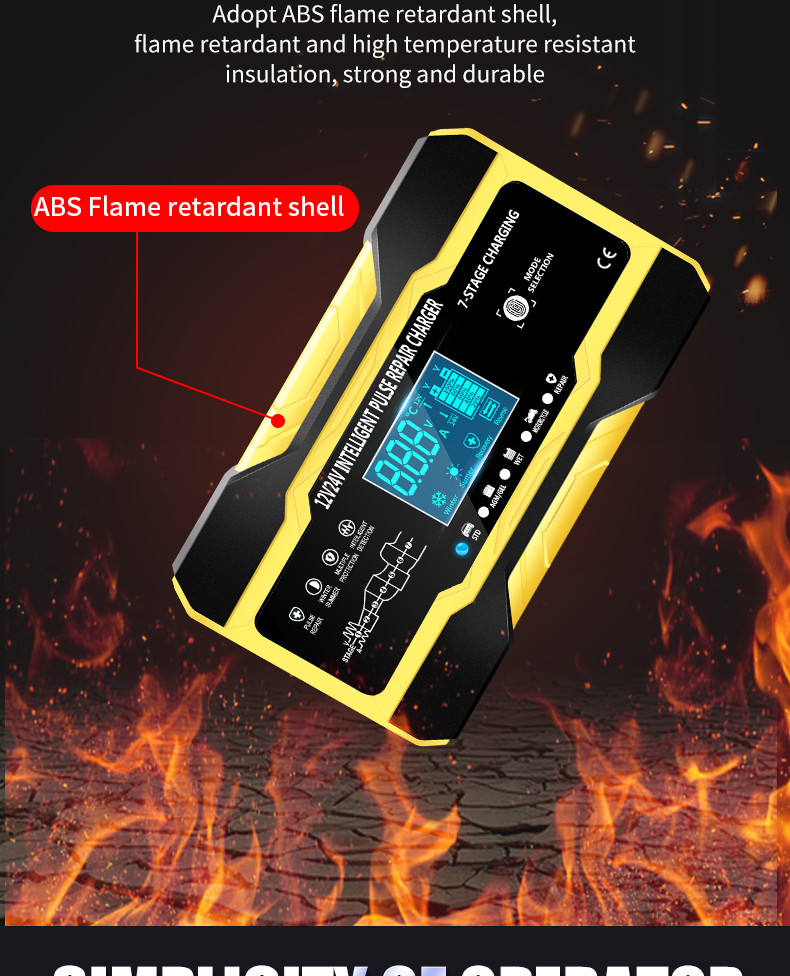 12V 24V PWM Intelligent Lead Acid Battery Charger ISO9001
