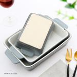 Rectangular Shape Ceramic Bakeware Sets Dish For Lasagna 23.7oz Volume