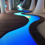 Full Color Aluminum Cabinet Indoor Floor LED Screen Rental for Events Curved