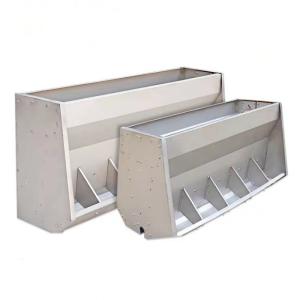 China SUS 201 Stainless Steel Feed Trough For Weaning Pig Hog 6 Holes factory