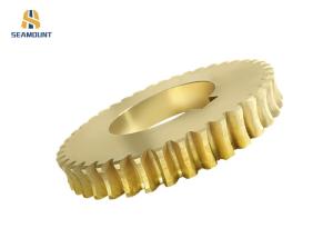 China Anodized Stamping Brass Worm Small Spur Gear factory