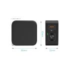 Multiports USB Type C PD Charger QC Travel GAN Mini Quick Charger 65W
