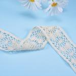 White Cotton Lace Trim Embroidered Ribbon Crochet Lace Fabric Diy